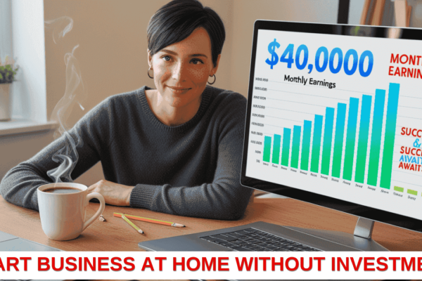 Make Money $40,000/Month: Start Business From Home Without Investment